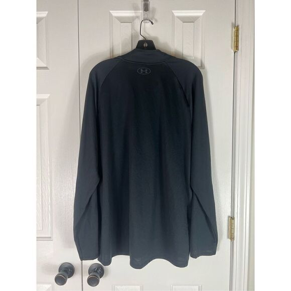 Under Armour Mens Black Heatgear 1/2 Zip Pullover - Picture 3 of 3
